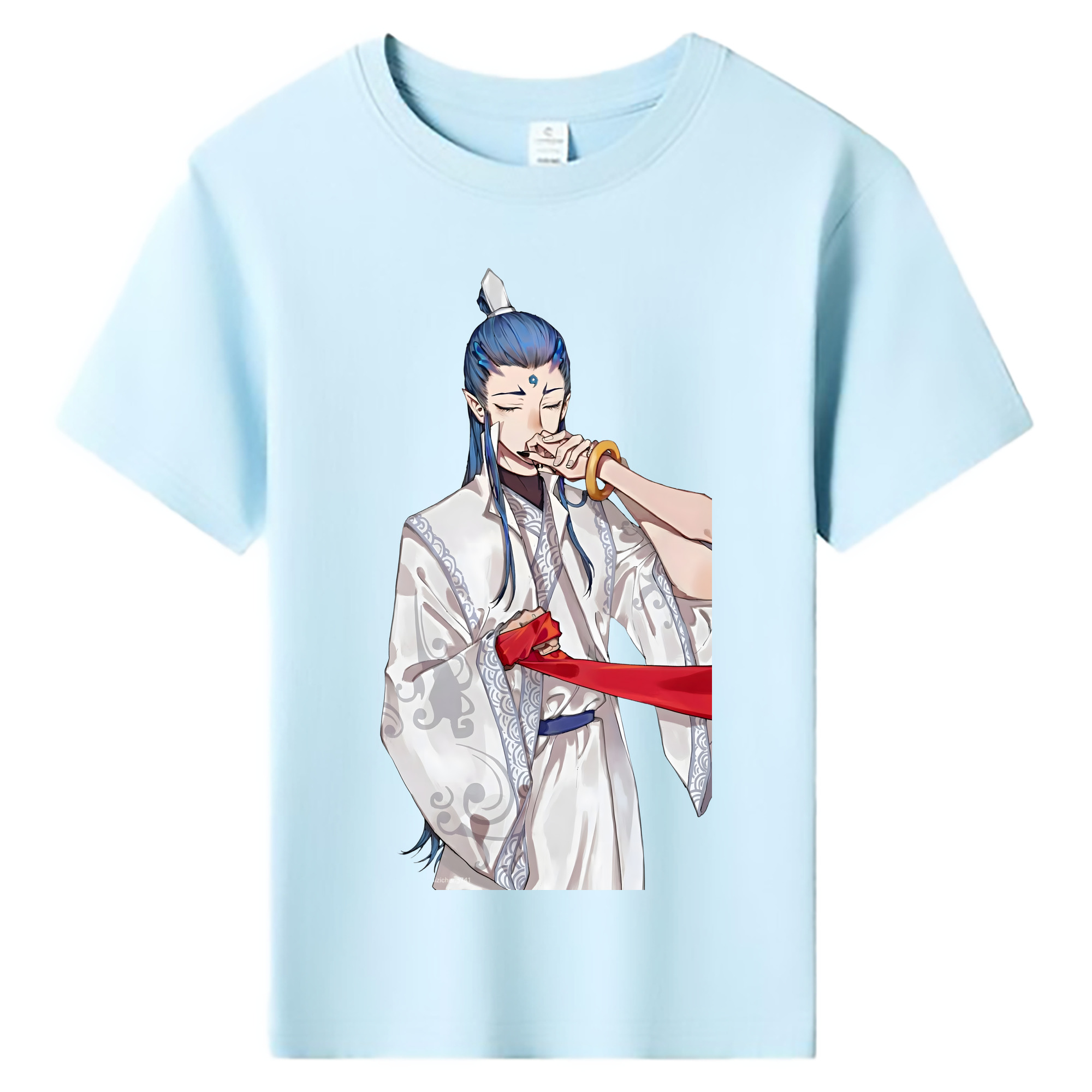 （画像用） Ne Zha 2 ナタ 魔童の大暴れ 綿100％キッズTシャツ（フロントプリント）